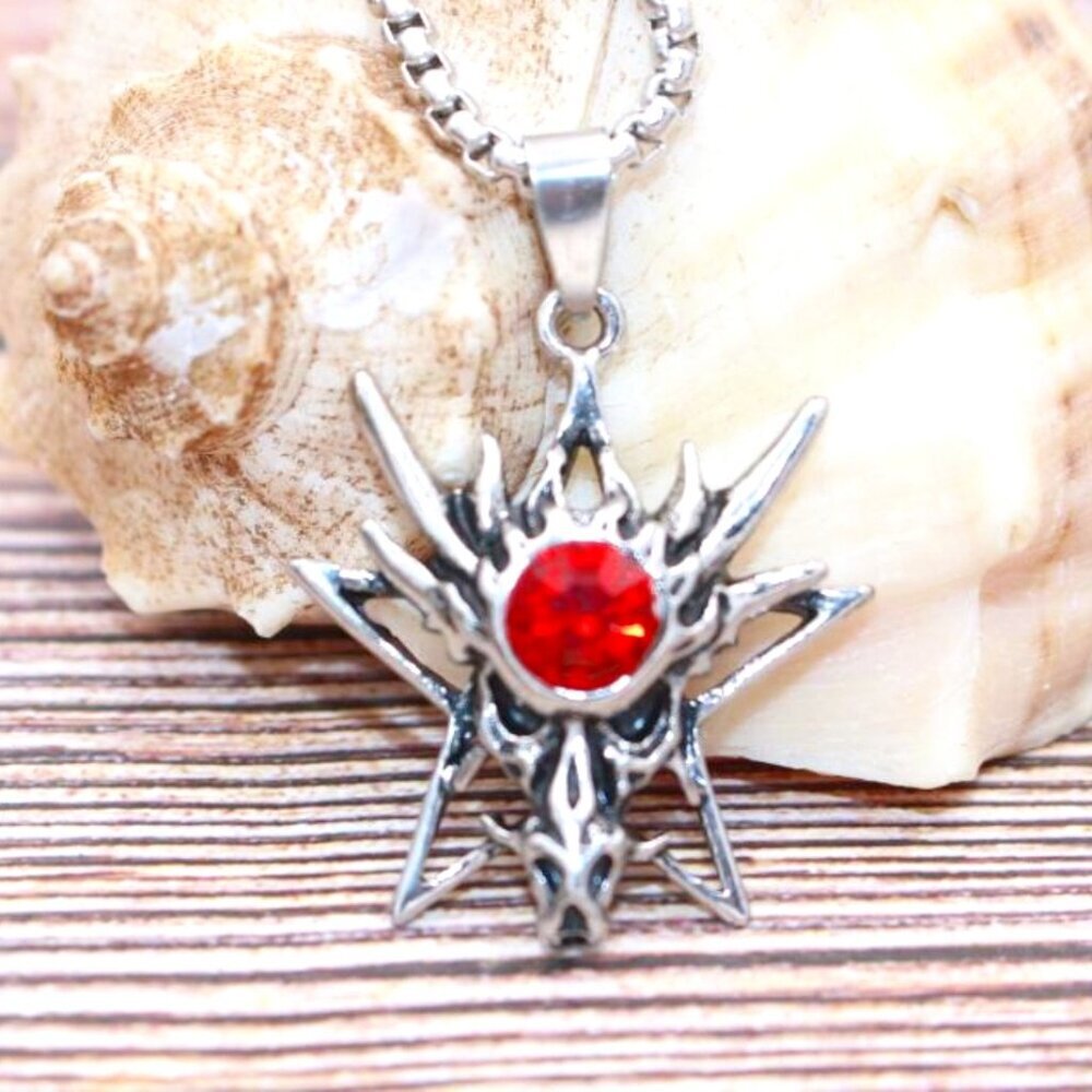 Animal Zodiac Dragon ruby Pendant Necklace for Men, BL55590008